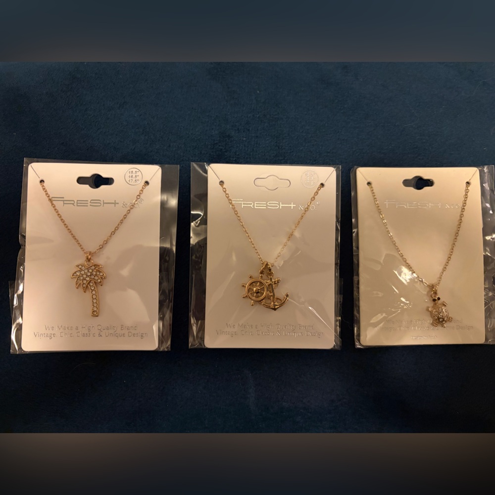 Trio for $19! SPRING 🌼🌸 3 gold charm necklaces NWT